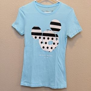 Disney x Neff Mickey Mouse Striped Polka Dot Pattern T-shirt